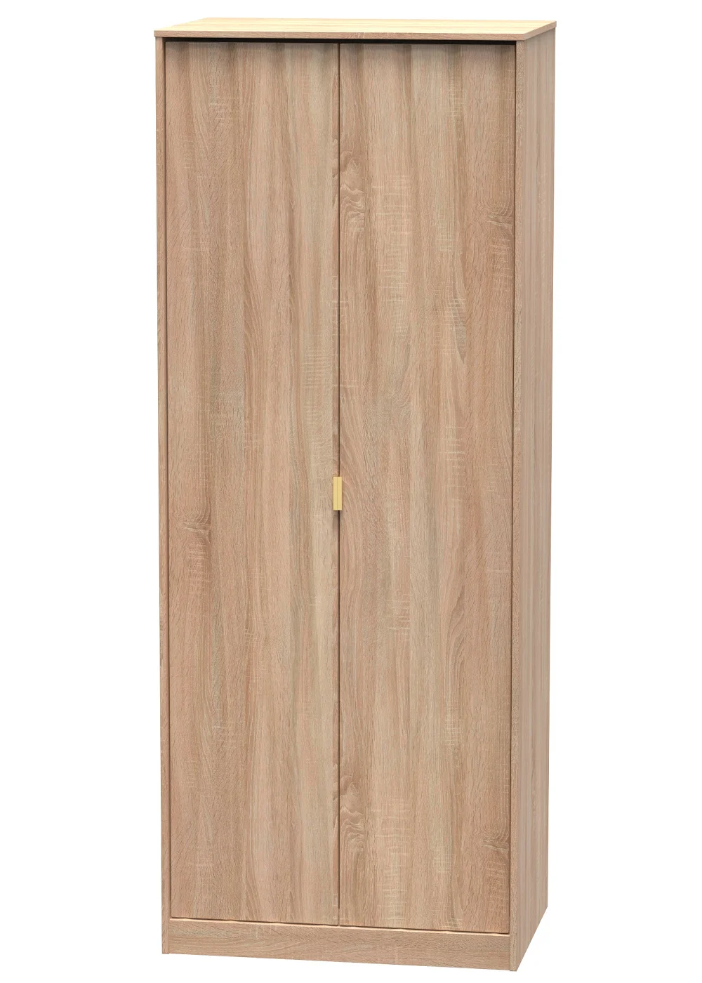 Swift Prism 2 Door Wardrobe (197cm x 53cm x 74cm) - One Size Image 5