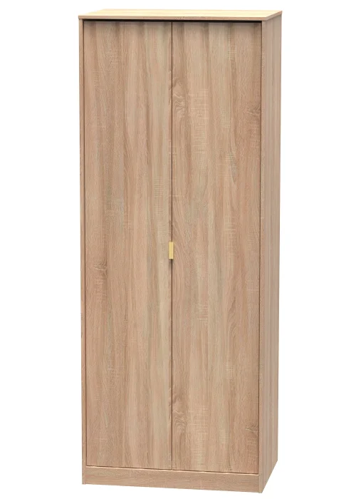 Swift Prism 2 Door Wardrobe (197cm x 53cm x 74cm) - One Size Image 5