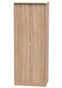 Swift Prism 2 Door Wardrobe (197cm x 53cm x 74cm) - One Size Image 5