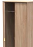 Swift Prism 2 Door Wardrobe (197cm x 53cm x 74cm) - One Size Image 3