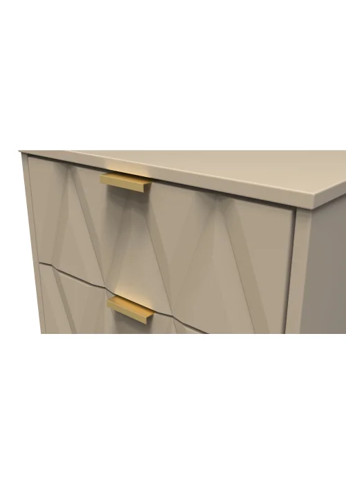Swift Prism 5 Drawer Bedside Cabinet (107.5cm x 41.5cm x 39.5cm) - One Size Image 4