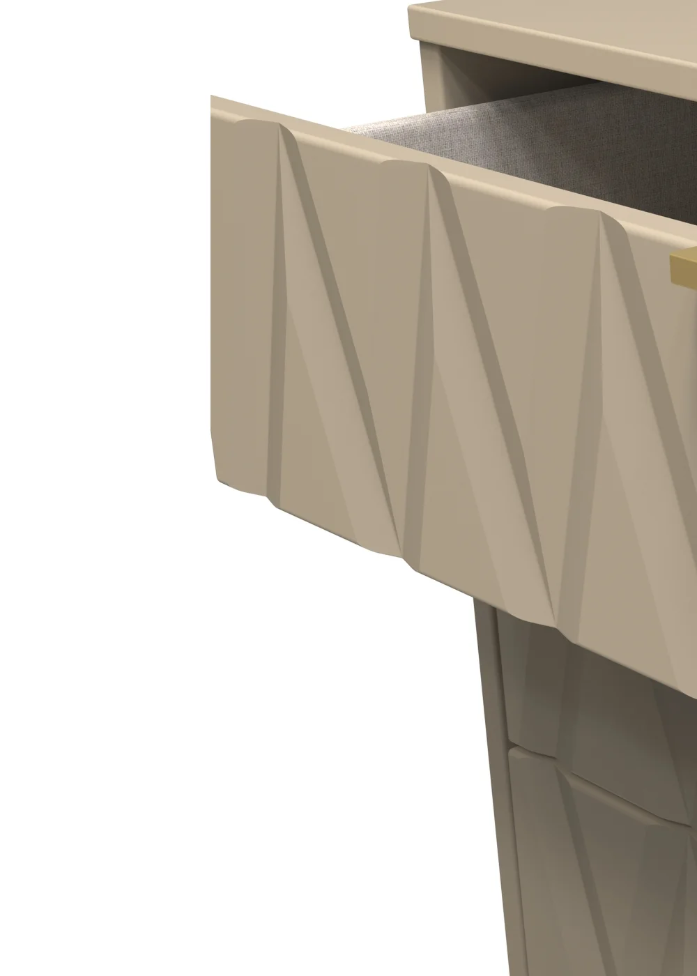 Ready Assembled Prism 3 Drawer Chest - One Size Image 2