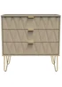 Ready Assembled Prism 3 Drawer Chest - One Size Image 1