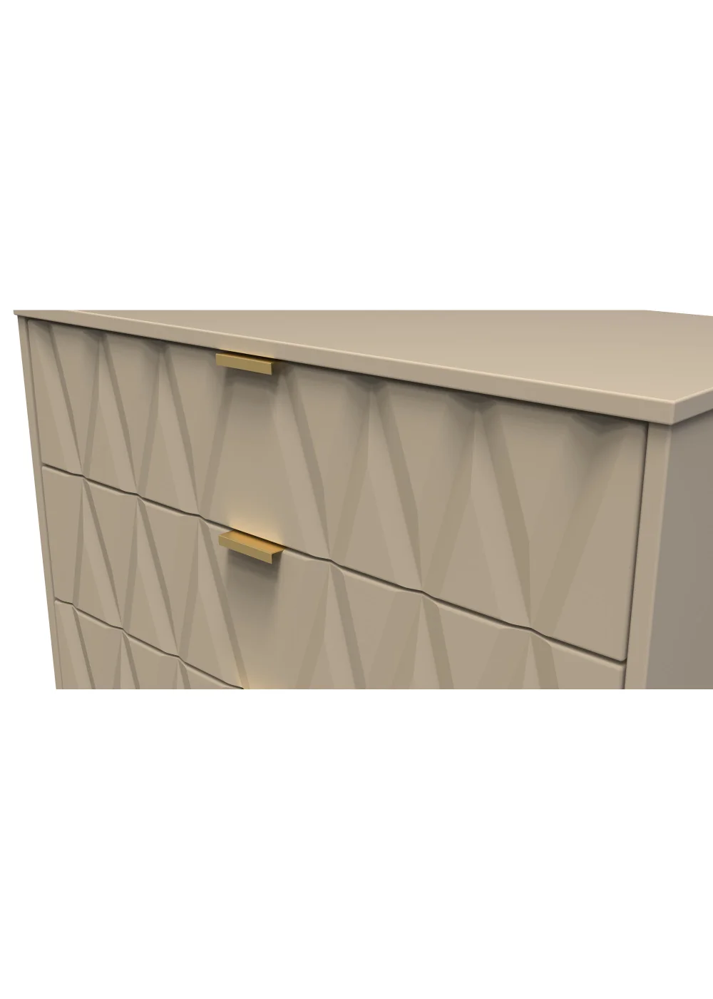 Ready Assembled Prism 3 Drawer Chest - One Size Image 4