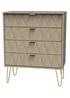 Ready Assembled Prism 4 Drawer Chest - One Size Image 3