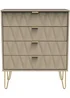 Ready Assembled Prism 4 Drawer Chest - One Size Image 1