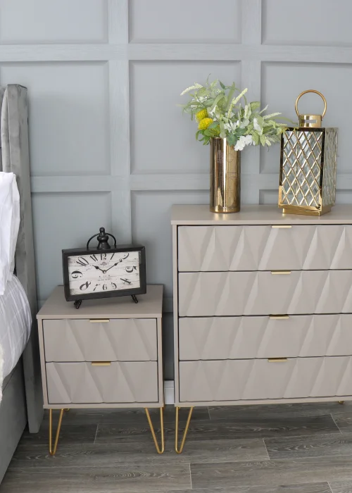 Ready Assembled Prism 4 Drawer Chest - One Size Image 5