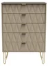 Ready Assembled Prism 5 Drawer Chest - One Size Image 1
