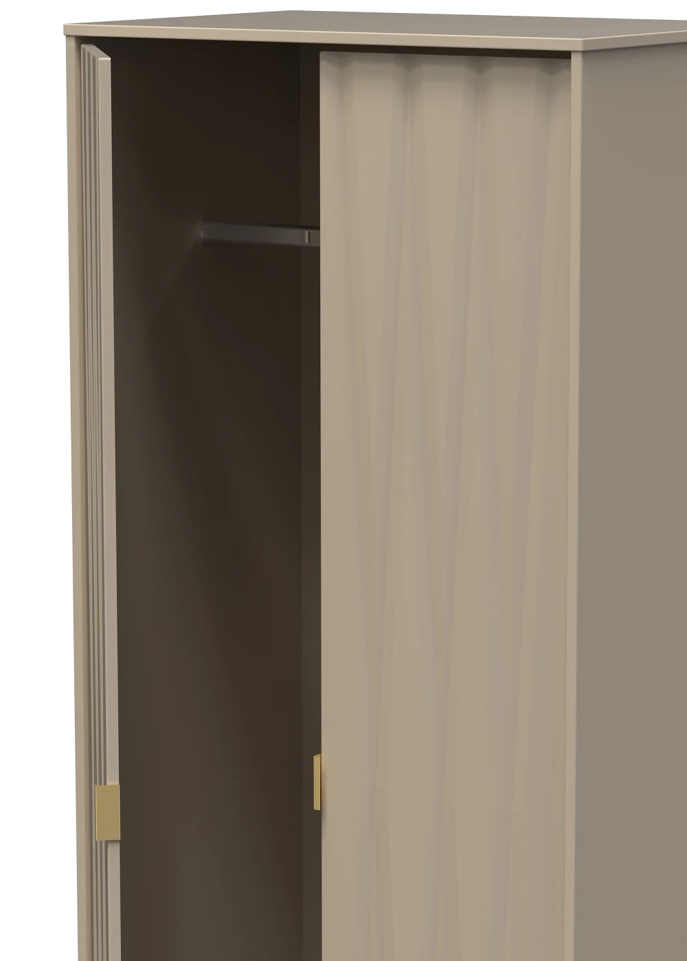 Swift Prism 2 Door Wardrobe (197cm x 53cm x 74cm) - One Size Image 2