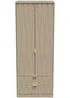 Ready Assembled Prism 2 Door 2 Drawer Wardrobe - One Size Image 2