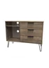 Swift Milano Natural 3 Drawer TV Unit (74cm x 39.5cm x 97cm) - One Size Image 3