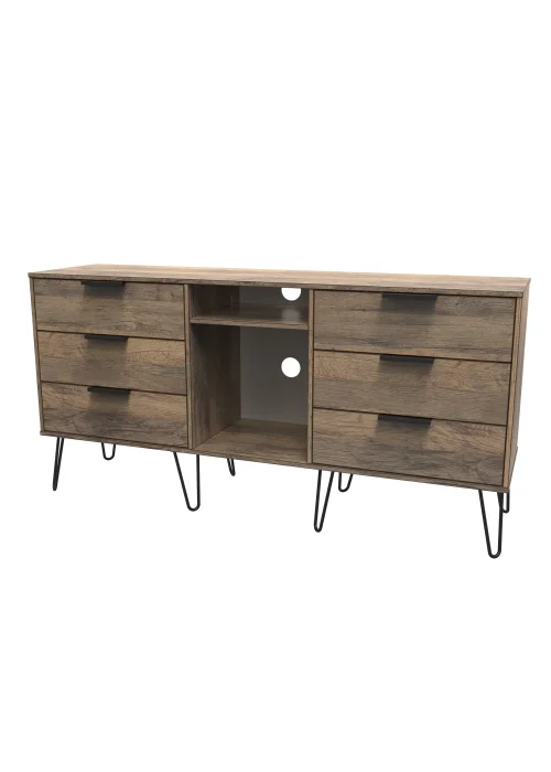 Swift Milano 6 Drawer TV Unit (74cm x 39.5cm x 152cm) - One Size Image 5