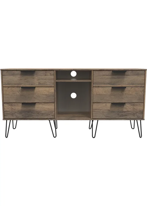 Swift Milano 6 Drawer TV Unit (74cm x 39.5cm x 152cm) - One Size Image 1