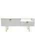 Swift Milano White TV Console Unit (51.5cm x 39.5cm x 128cm) - One Size Image 1