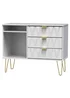 Swift Prism 3 Drawer TV Unit (74cm x 39.5cm x 97cm) - One Size Image 5