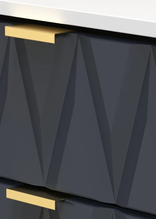 Swift Prism 3 Drawer TV Unit (74cm x 39.5cm x 97cm) - One Size Image 3