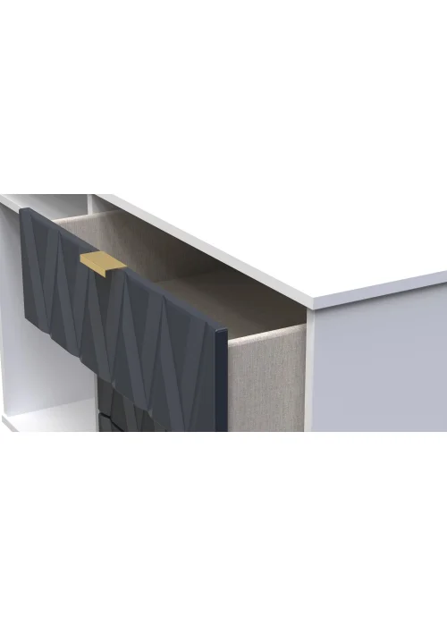 Swift Prism 3 Drawer TV Unit (74cm x 39.5cm x 97cm) - One Size Image 5