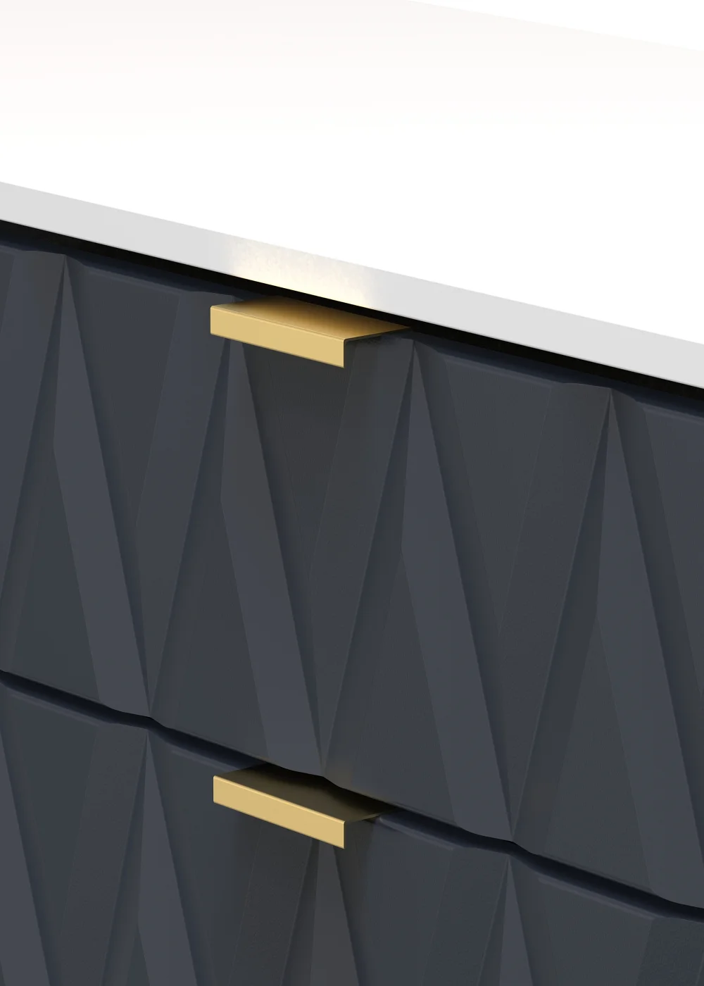 Swift Prism 6 Drawer TV Unit (74cm x 39.5cm x 152cm) - One Size Image 4