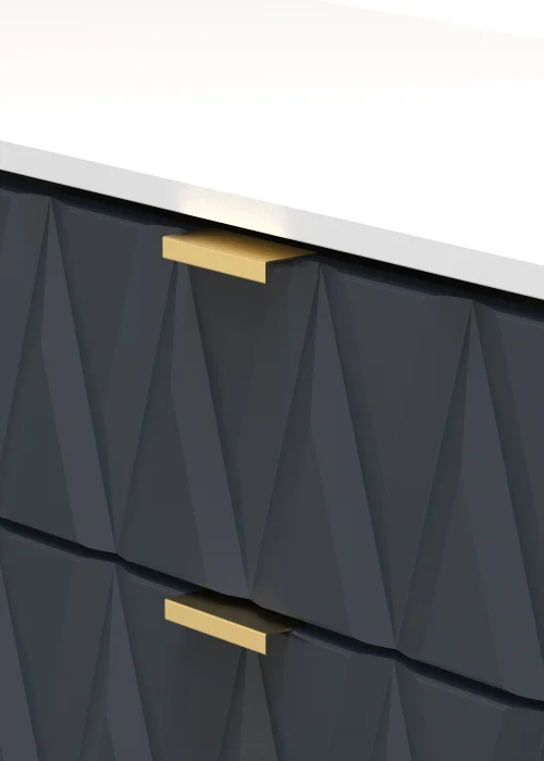 Swift Prism 6 Drawer TV Unit (74cm x 39.5cm x 152cm) - One Size Image 4