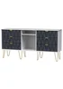 Swift Prism 6 Drawer TV Unit (74cm x 39.5cm x 152cm) - One Size Image 3