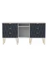 Swift Prism 6 Drawer TV Unit (74cm x 39.5cm x 152cm) - One Size Image 1