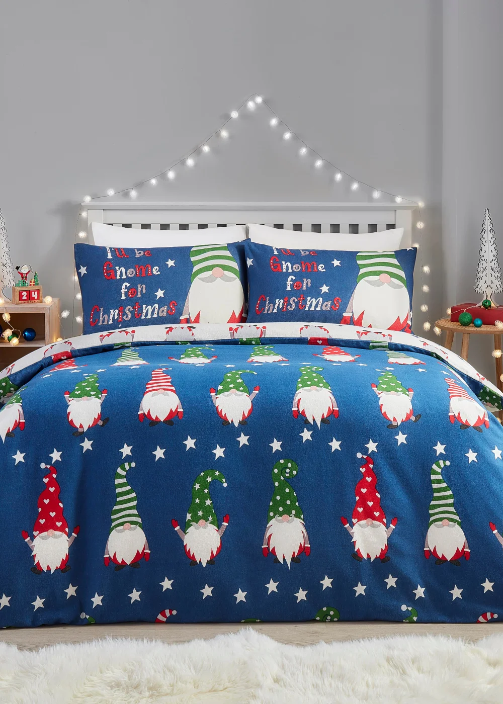 Fusion Christmas Gonk Duvet Cover Set - Single Image 1