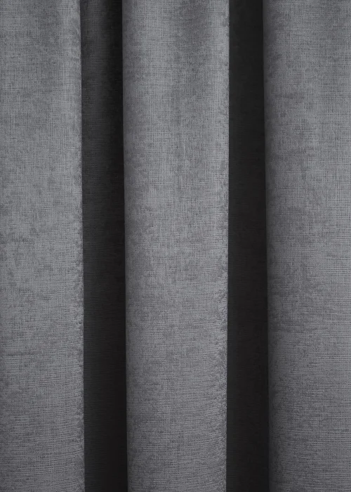 Fusion Galaxy Dimout Grey Pencil Pleat Curtains - 46W X 54D (116x137cm) Image 3