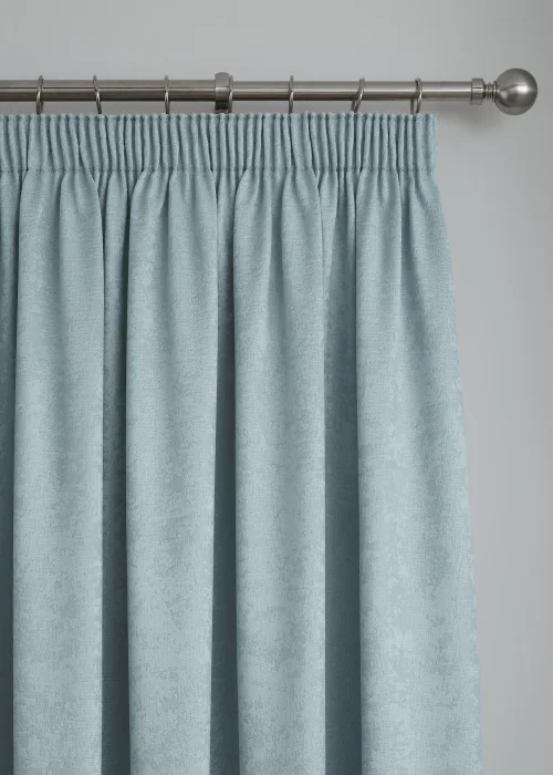 Fusion Galaxy Dimout Blue Pencil Pleat Curtains - 46W X 54D (116x137cm) Image 2