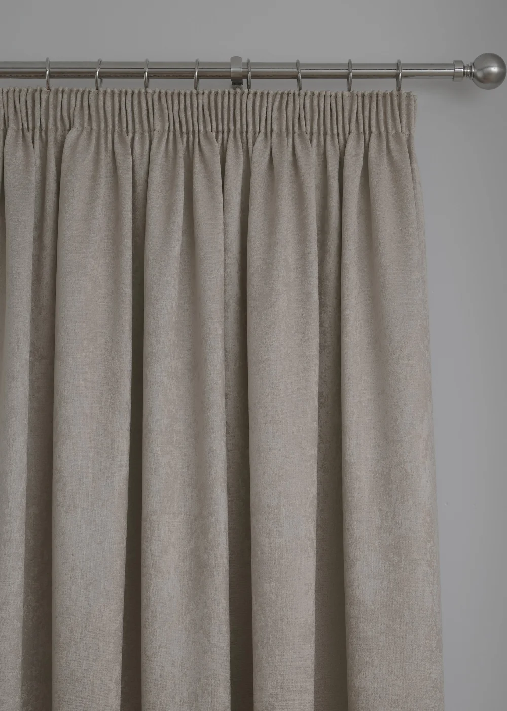 Fusion Galaxy Dimout Beige Pencil Pleat Curtains - 46W X 54D (116x137cm) Image 2