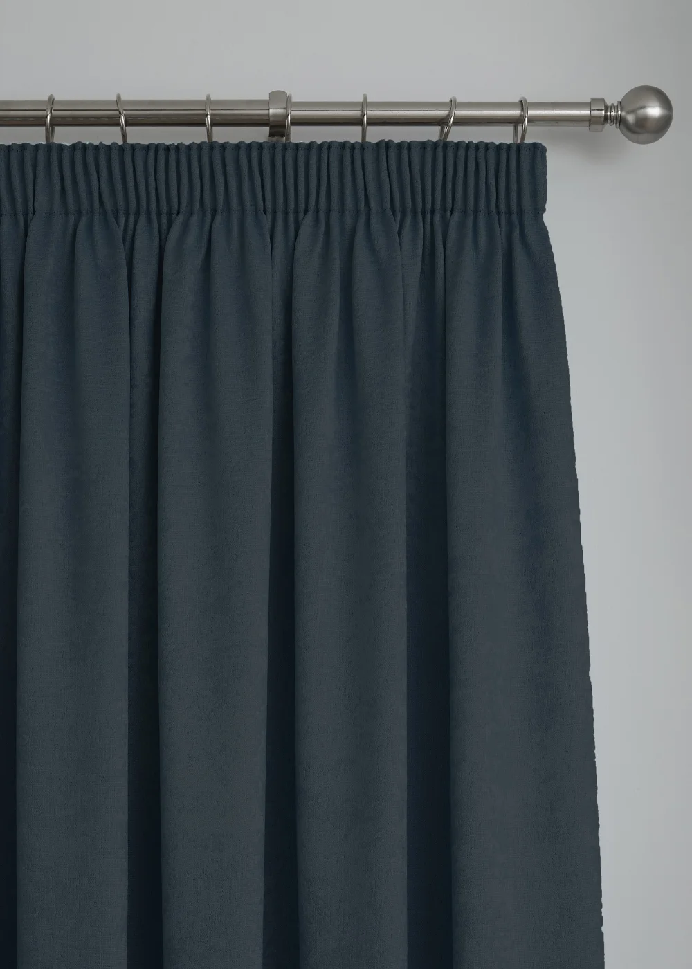 Fusion Galaxy Dimout Navy Pencil Pleat Curtains - 46W X 54D (116x137cm) Image 2