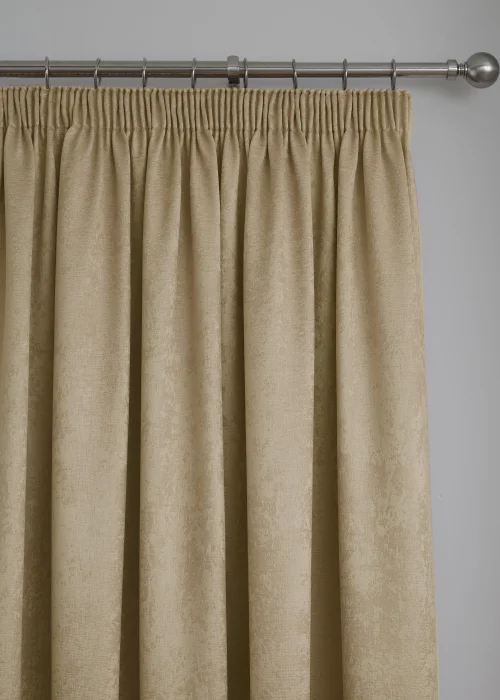 Fusion Galaxy Dimout Yellow Pencil Pleat Curtains - 46W X 54D (116x137cm) Image 2