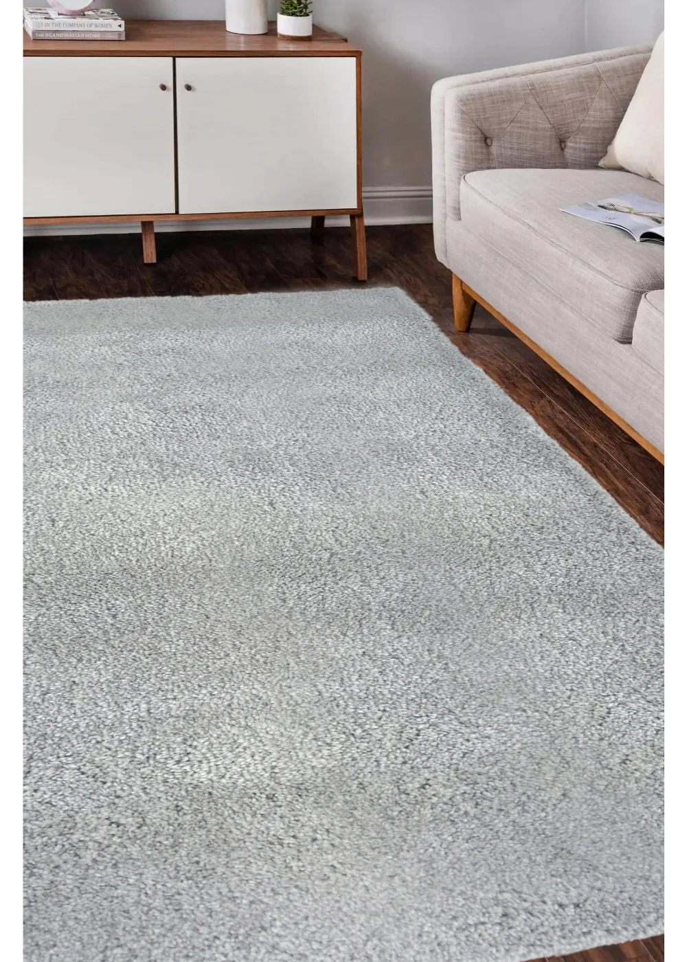 Homemaker Grey Snug Shaggy Rug - 200 x 290 Image 1