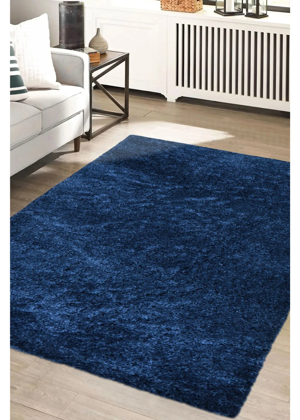 Homemaker Navy Snug Shaggy Rug - 120 x 170 Image 1