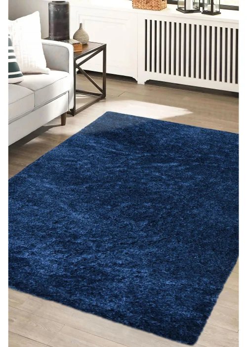 Homemaker Navy Snug Shaggy Rug - 120 x 170 Image 1