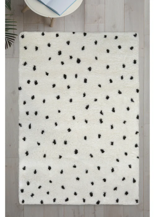 Homemaker Mono Snug Shaggy Spot Rug - 80 x 150 Image 1
