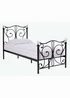 LPD Furniture Florence Black Bed - Single Image 1