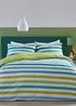 Fusion Carlson Stripe Reversible Duvet Cover - Single Image 1