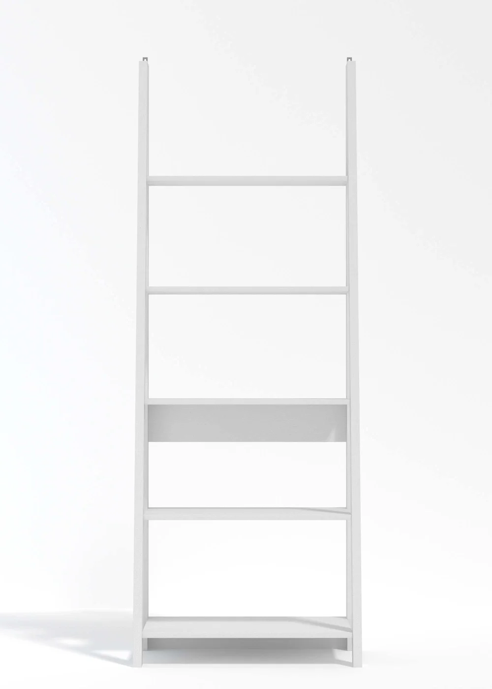 LPD Furniture Tiva Ladder Bookcase White (1754x386x640mm) - No Size Image 2