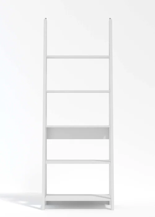 LPD Furniture Tiva Ladder Bookcase White (1754x386x640mm) - No Size Image 2