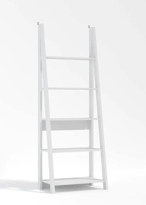 LPD Furniture Tiva Ladder Bookcase White (1754x386x640mm) - No Size Image 1