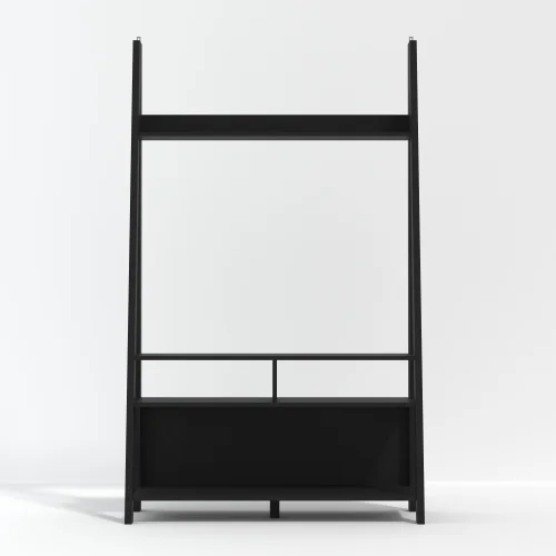 LPD Furniture Tiva Ladder TV Unit Black (1754x386x1050mm) - No Size Image 1