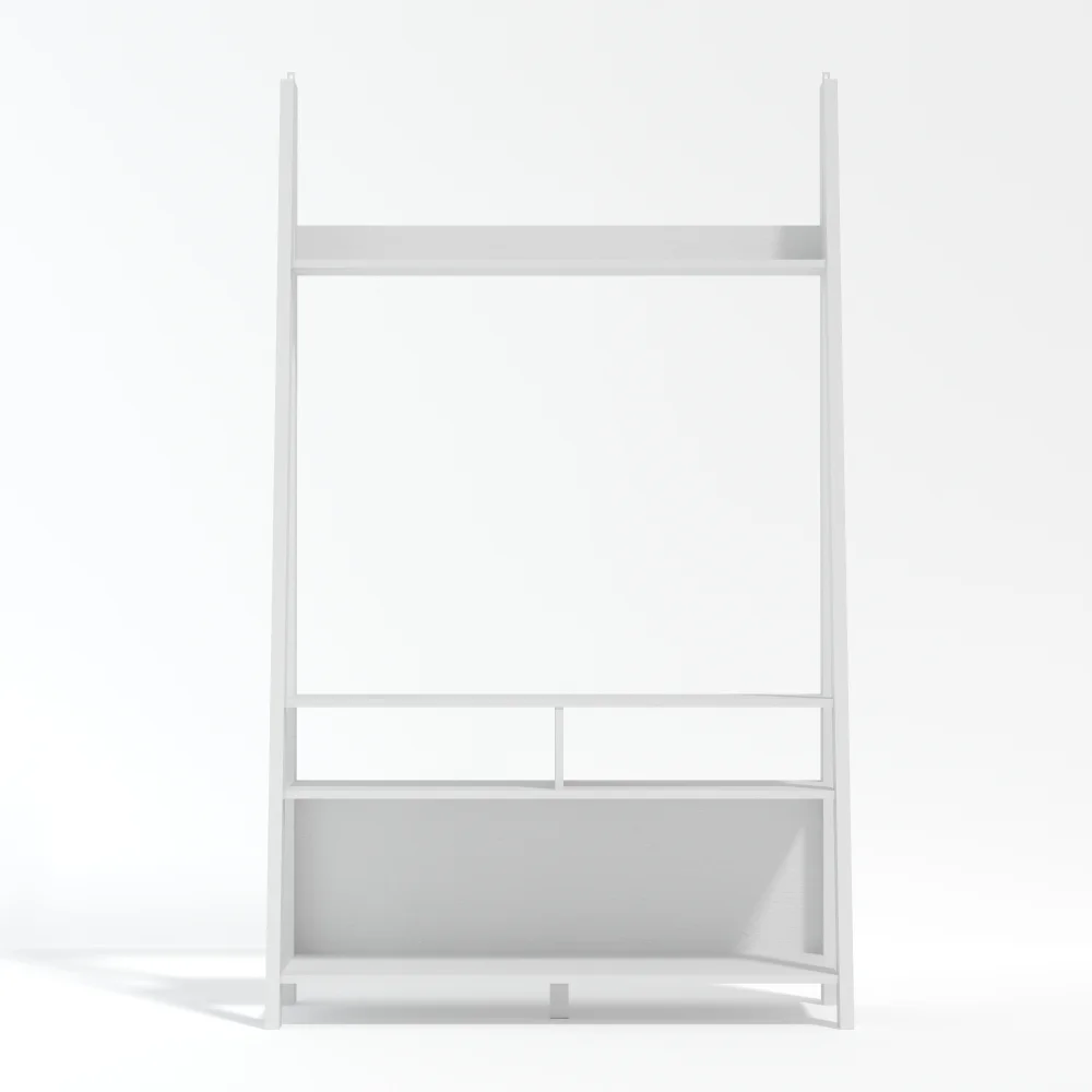 LPD Furniture Tiva Ladder TV Unit White (1754x386x1050mm) - No Size Image 1