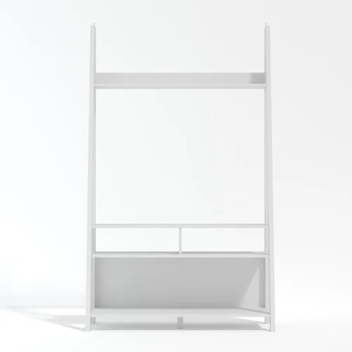 LPD Furniture Tiva Ladder TV Unit White (1754x386x1050mm) - No Size Image 1