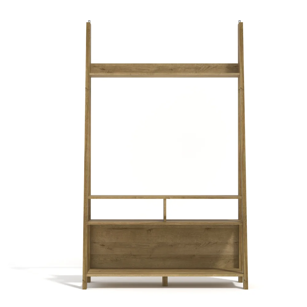 LPD Furniture Tiva Ladder TV Unit Oak (1754x386x1050mm) - No Size Image 1