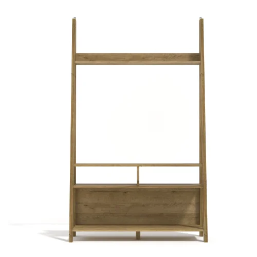 LPD Furniture Tiva Ladder TV Unit Oak (1754x386x1050mm) - No Size Image 1