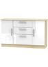 Swift Prague 2 Door 3 Drawer Sideboard (79cm x 40cm x 127.5cm) - One Size Image 1