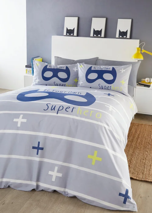 Appletree Kids Superhero 100% Cotton Duvet Cover - Single Image 1