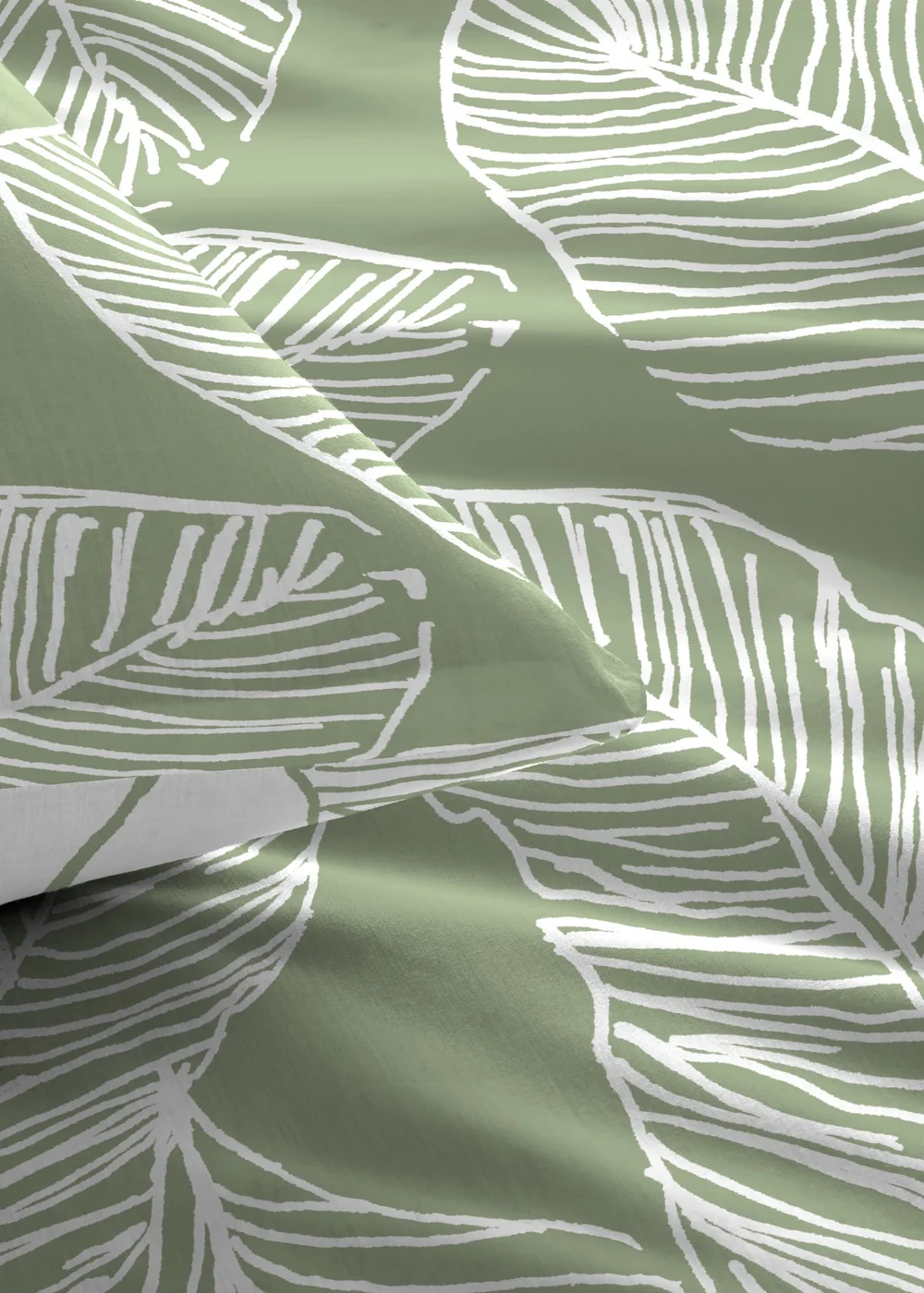 Fusion Matteo Reversible Green Duvet Cover Set - Single Image 2