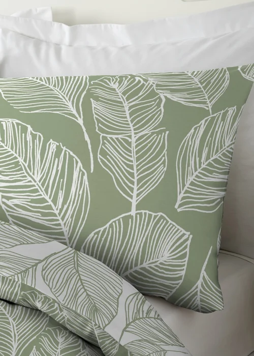Fusion Matteo Reversible Green Duvet Cover Set - Single Image 3