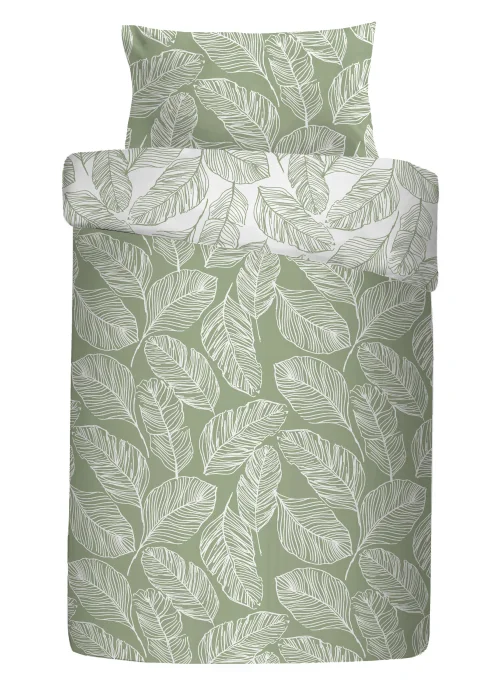 Fusion Matteo Reversible Green Duvet Cover Set - Single Image 5